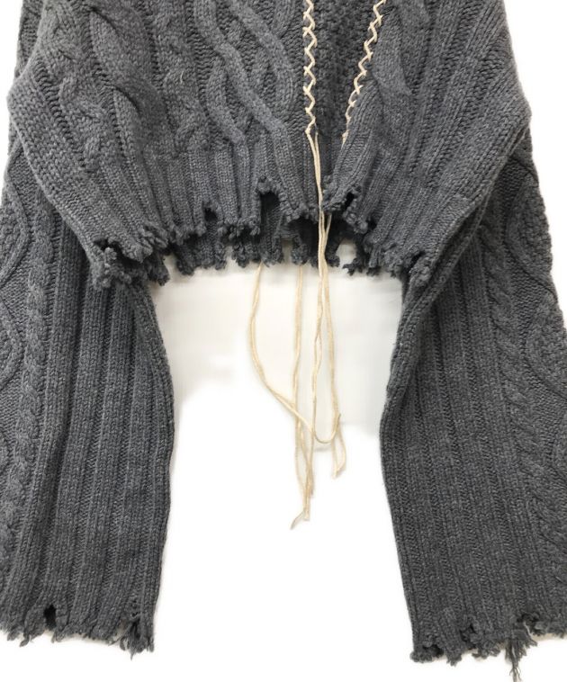 中古・古着通販】IRENE (アイレネ) Mix Cable Cropped Knit/ミックス ...