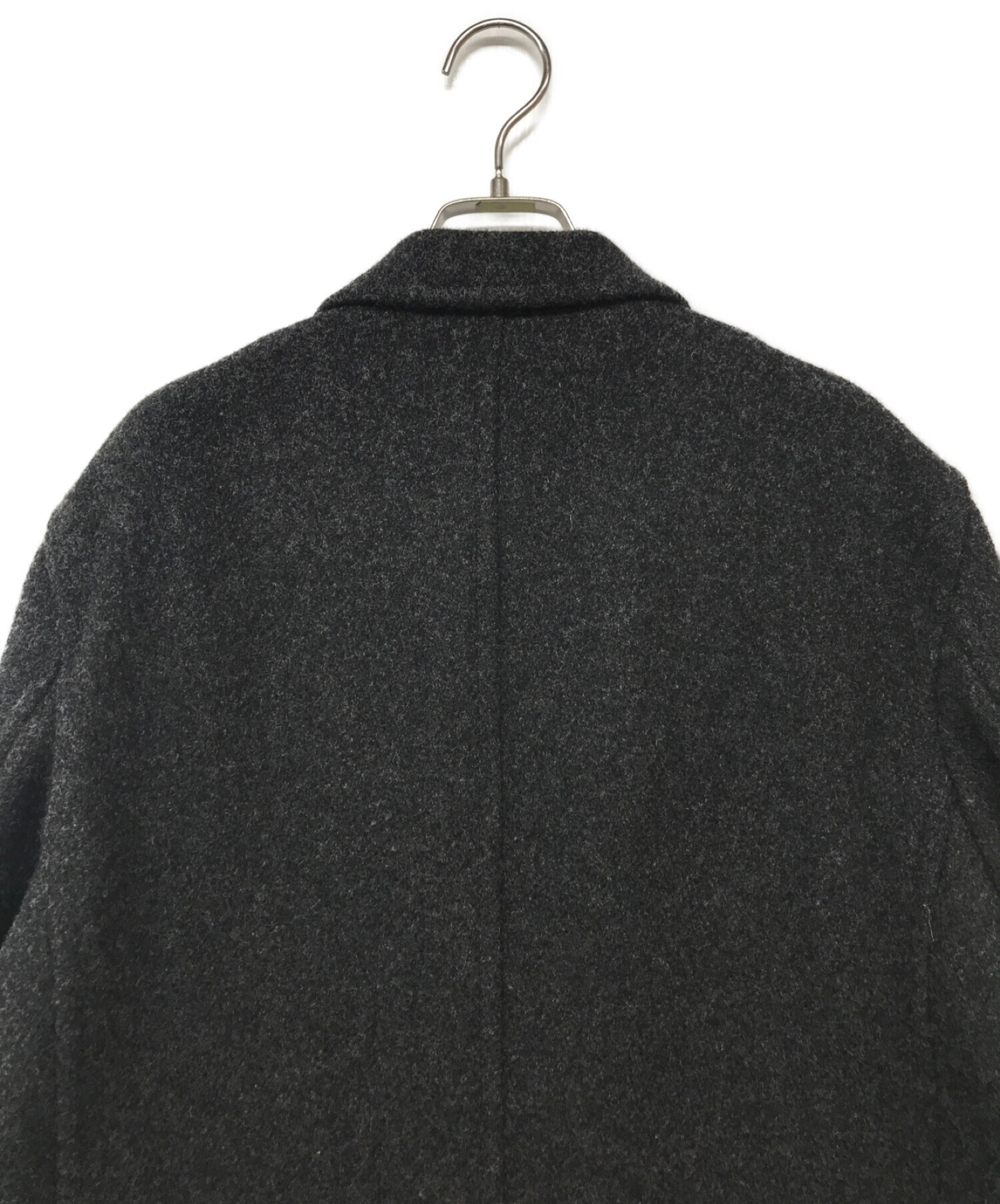 COMME des GARCONS HOMME (コムデギャルソン オム) ジップポケットウールコート チャコールグレー サイズ:M