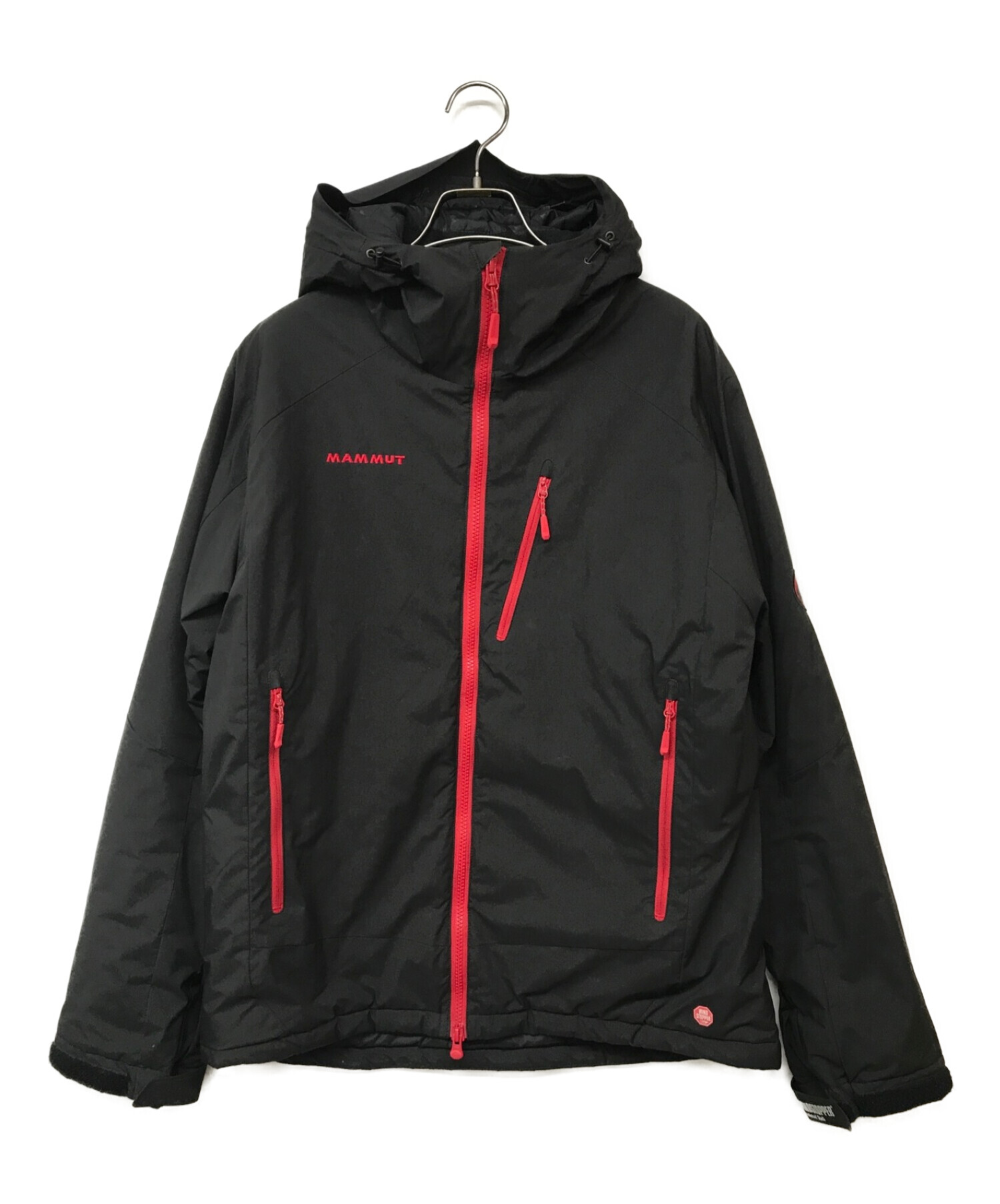 MAMMUT (マムート) Winter Trail Jacket/ウィンタートレイルジャケット ブラック×レッド サイズ:L