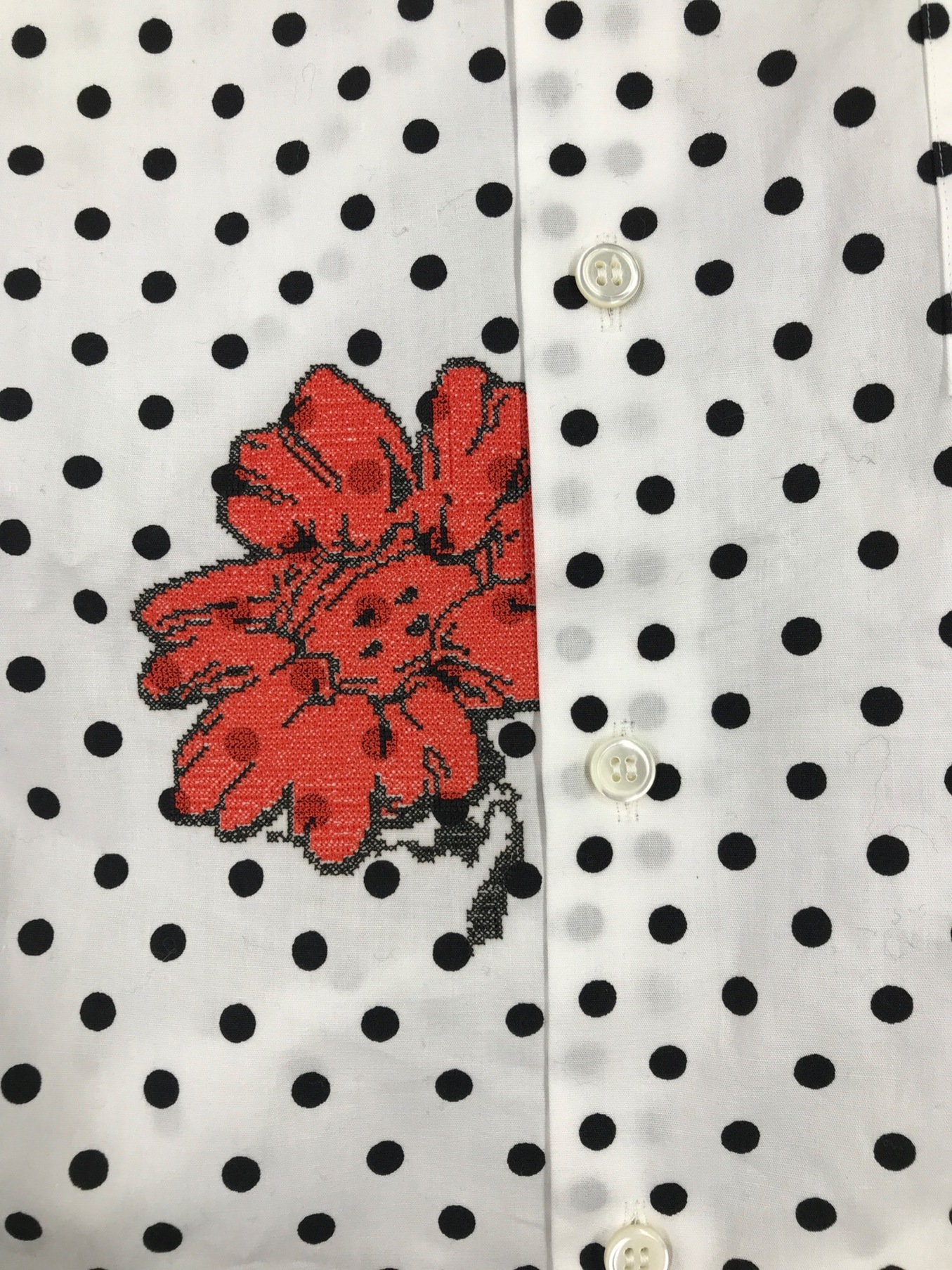 中古・古着通販】TAO COMME des GARCONS (タオ コムデギャルソン) SHUN SUDO 綿ブロード 刺繍シャツ ホワイト  サイズ:S｜ブランド・古着通販 トレファク公式【TREFAC FASHION】スマホサイト