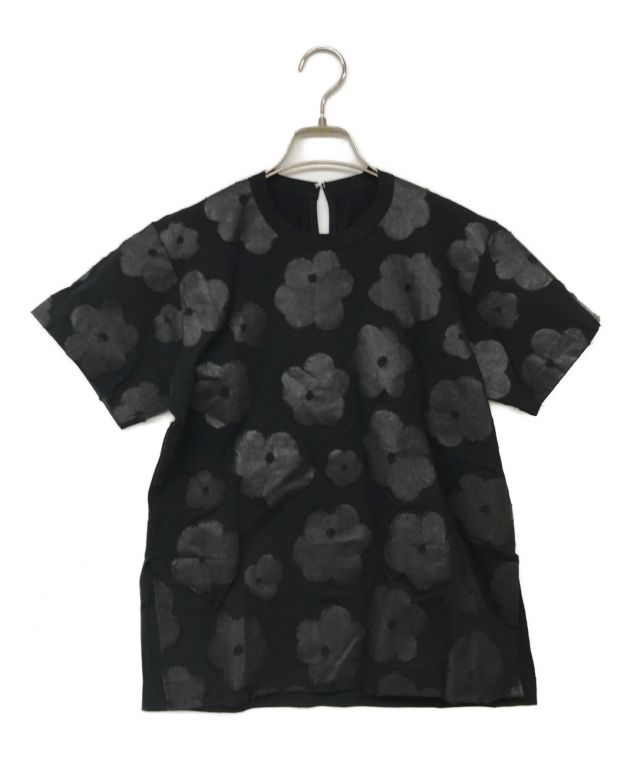 中古・古着通販】TAO COMME des GARCONS (タオ コムデギャルソン) 花モーチフTシャツ ブラック サイズ:S｜ブランド・古着通販  トレファク公式【TREFAC FASHION】スマホサイト