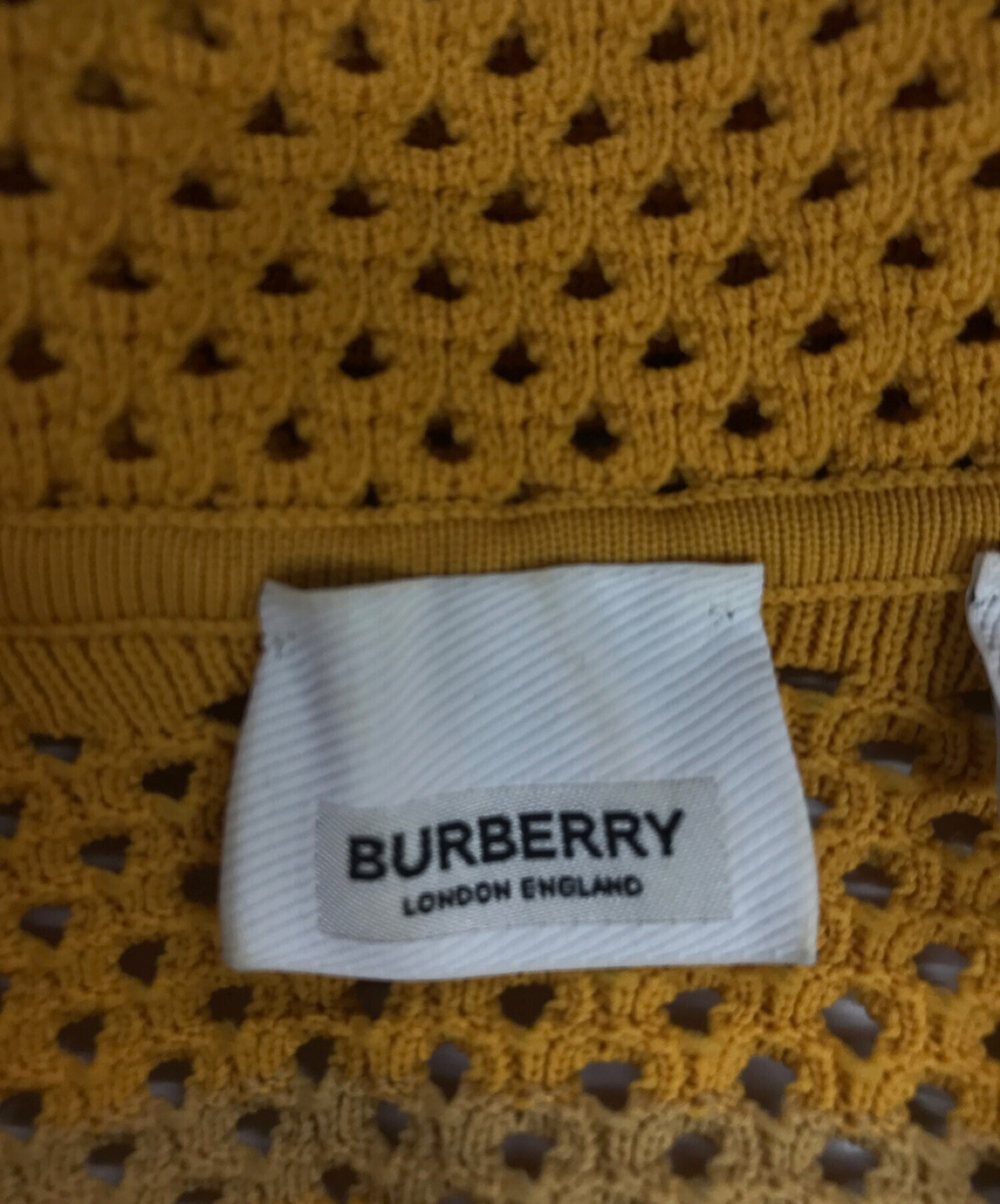 中古・古着通販】BURBERRY (バーバリー) アイコンストライプ ニットシャツ イエロー サイズ:S｜ブランド・古着通販  トレファク公式【TREFAC FASHION】スマホサイト