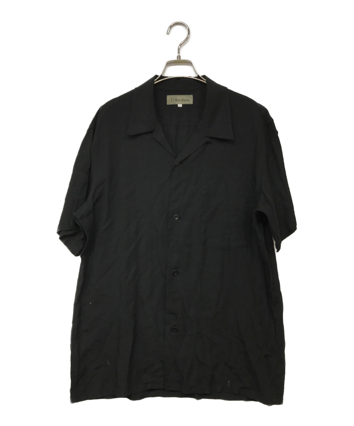 Y's for men (ワイズフォーメン) オープンカラーシャツ ブラック サイズ:4