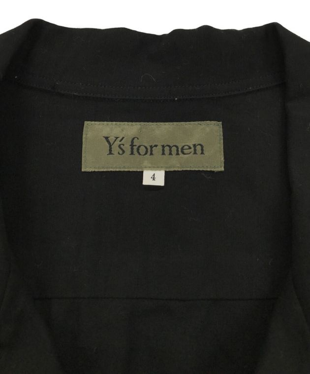 Y's for men (ワイズフォーメン) オープンカラーシャツ ブラック サイズ:4