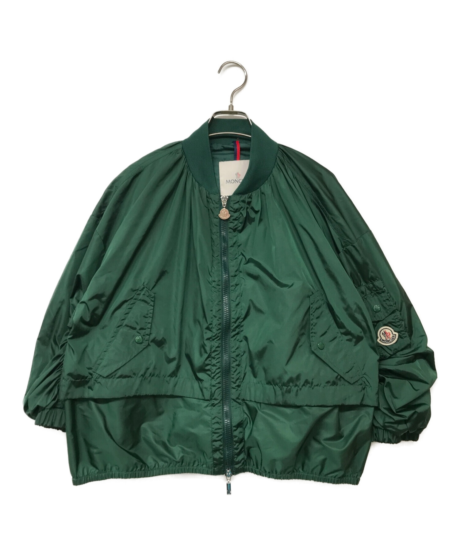MONCLER (モンクレール) ショート丈MA1ジャケット グリーン サイズ:1