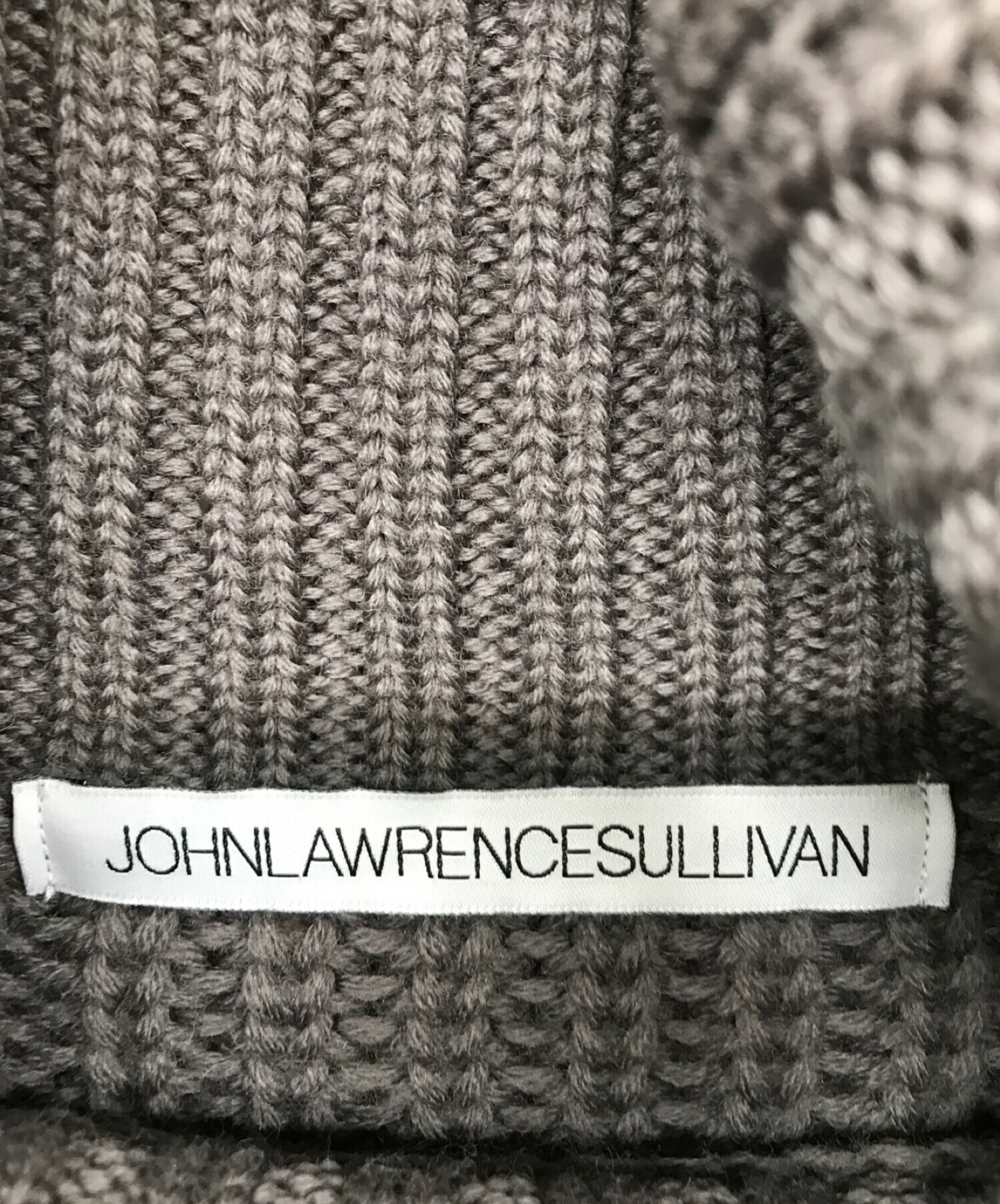 JOHN LAWRENCE SULLIVAN (ジョンローレンスサリバン) タートルネックボタンスリーブニットセーター グレー サイズ:0S