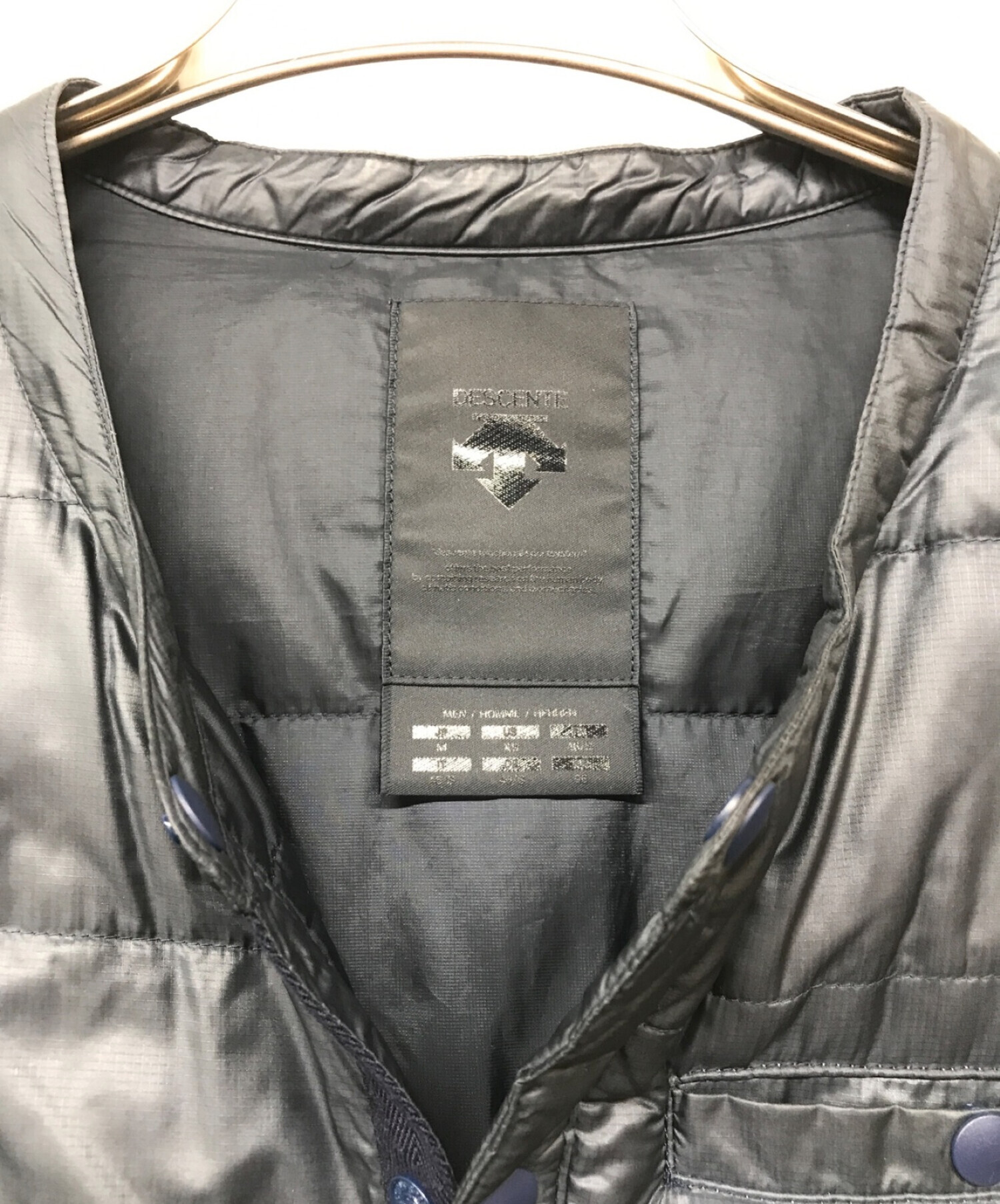 中古・古着通販】DESCENTE (デサント) インナーライトダウンジャケット 