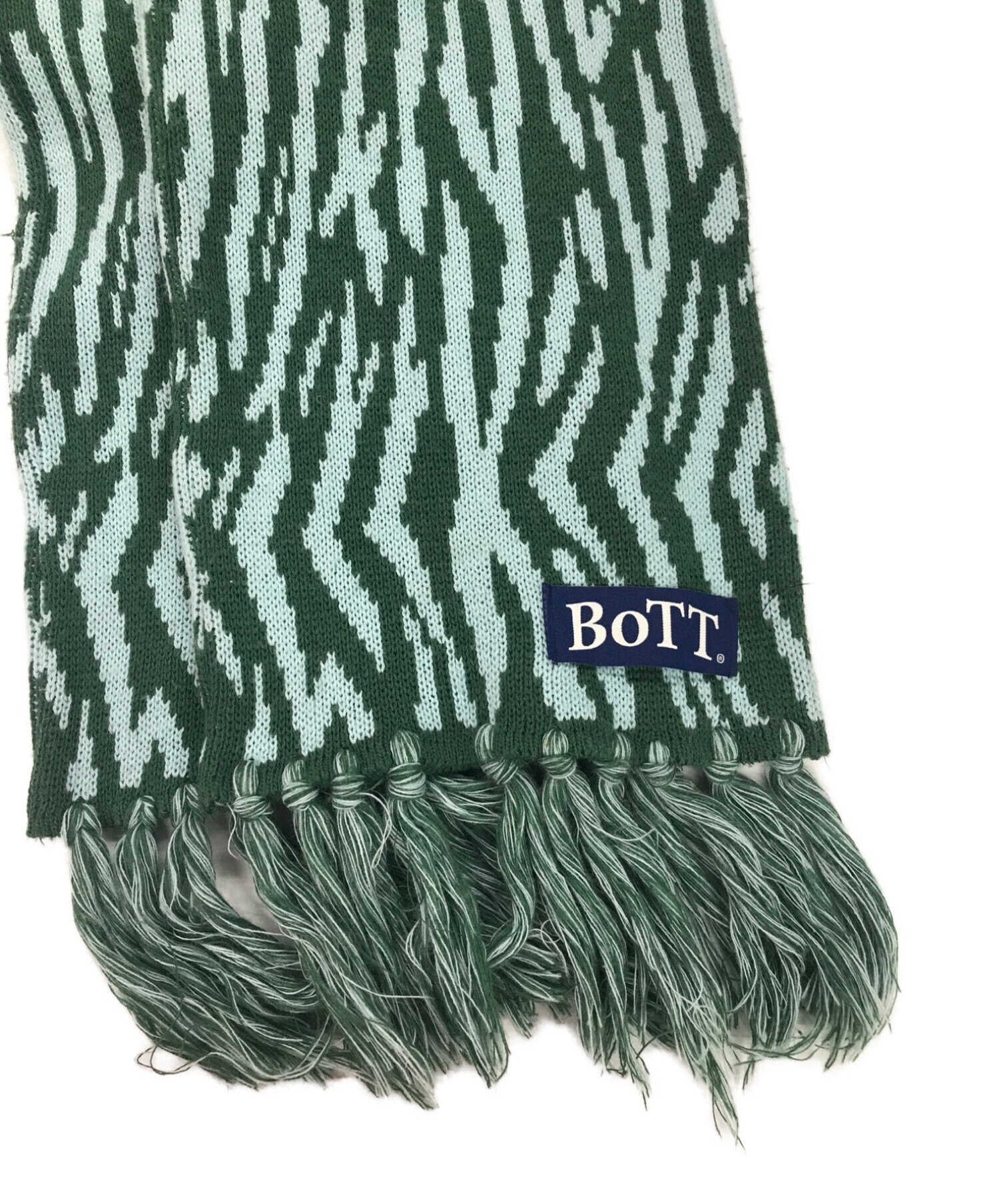 BoTT (ボット) Zebra Hood Scarf/ゼブラフードスカーフ グリーン