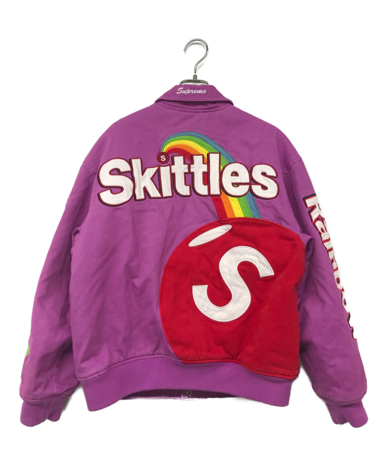 カラーパープルSupreme Skittles Varsity Jacket