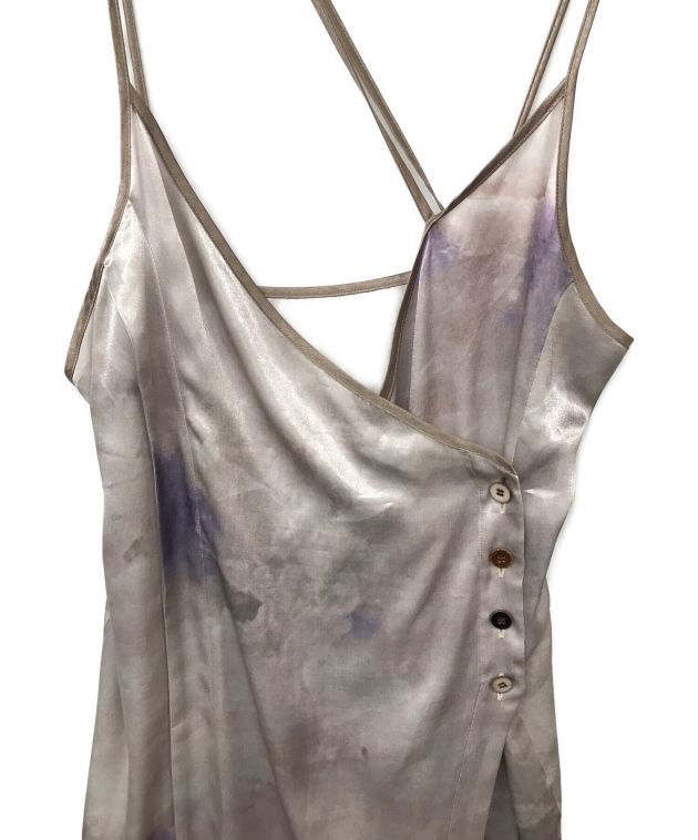 中古・古着通販】MURRAL (ミューラル) candle print camisole dress/キャミソールワンピース ベージュ×パープル  サイズ:Free｜ブランド・古着通販 トレファク公式【TREFAC FASHION】スマホサイト