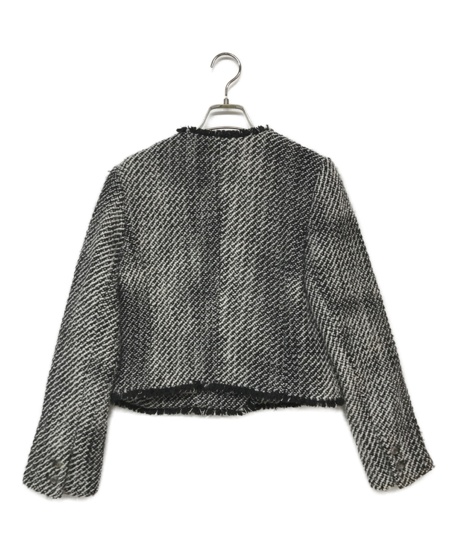 HER LIP TO (ハーリップトゥ) Wool-Blend Fancy Tweed Jacket ブラック サイズ:M