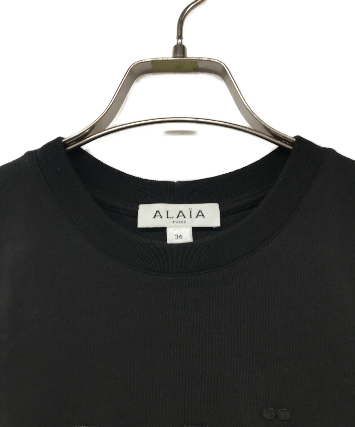 中古・古着通販】ALAIA (アライア) ロゴコットンクロップド丈