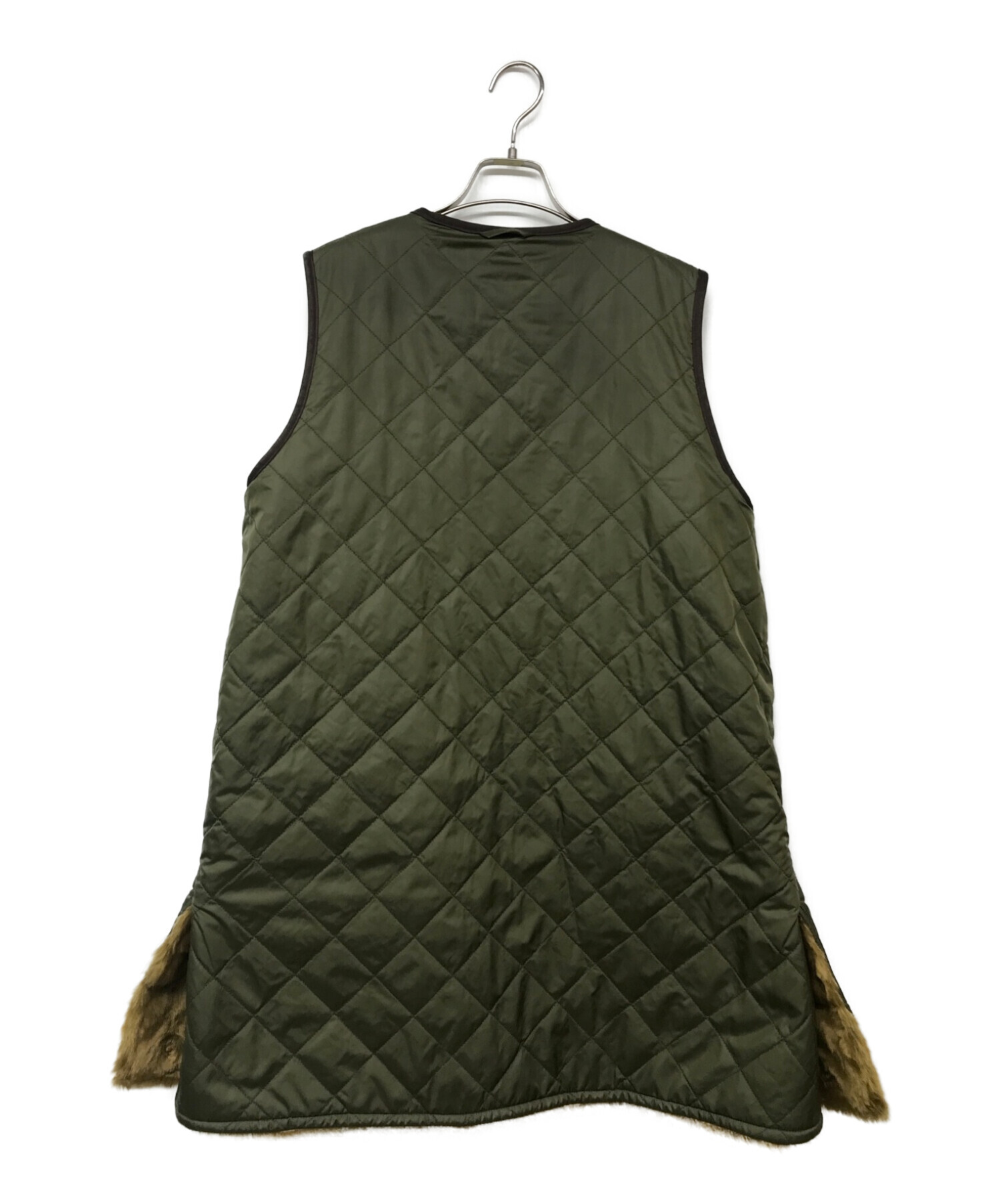 【中古・古着通販】Barbour (バブアー) BEAMS BOY (ビームスボーイ) Liner Vest/ライナーベスト オリーブ×ブラウン  サイズ:101cm (W40)｜ブランド・古着通販 トレファク公式【TREFAC FASHION】スマホサイト