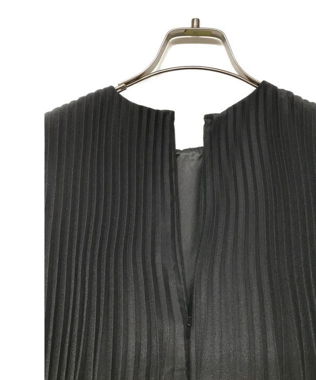 Ameri (アメリ) SPUN ORGANDY PLEATS DRESS/スパンオーガンジープリーツドレス ブラック サイズ:S