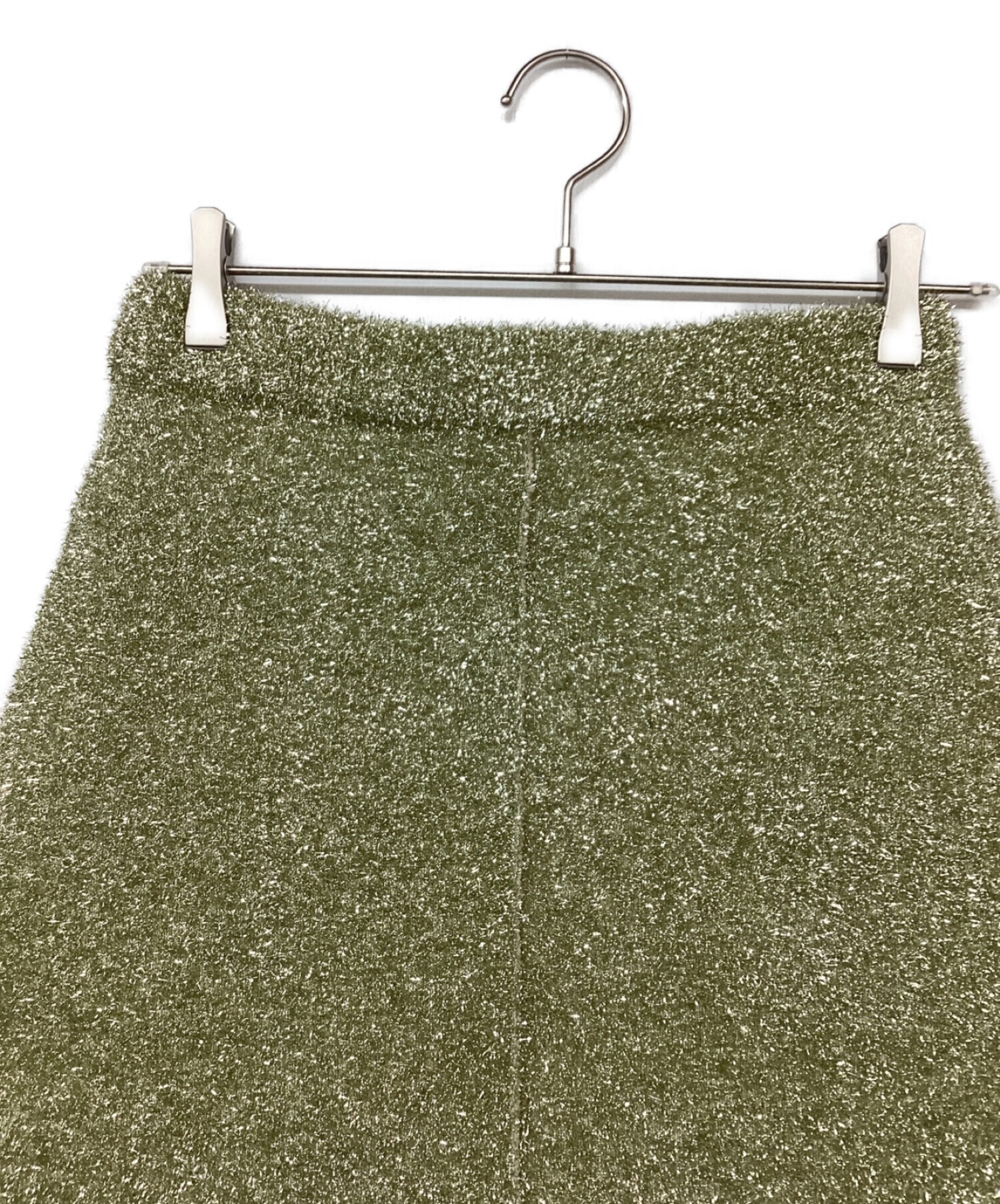 VENIT (ヴェニット) METALLIC SHAGGY SKIRT/メタリックシャギースカート ゴールド サイズ:M