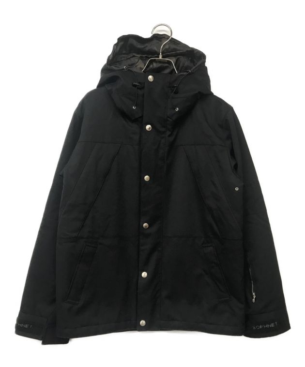 中古・古着通販】SOPHNET. (ソフネット) 2 LAYER WOOL MOUNTAIN PARKA/2レイヤーウールマウンテンパーカー ブラック  サイズ:S｜ブランド・古着通販 トレファク公式【TREFAC FASHION】スマホサイト