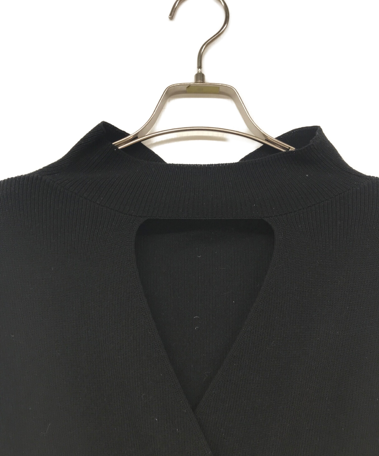 HER LIP TO (ハーリップトゥ) Open Back Knit Top/オープンバックニットトップ ブラック サイズ:F