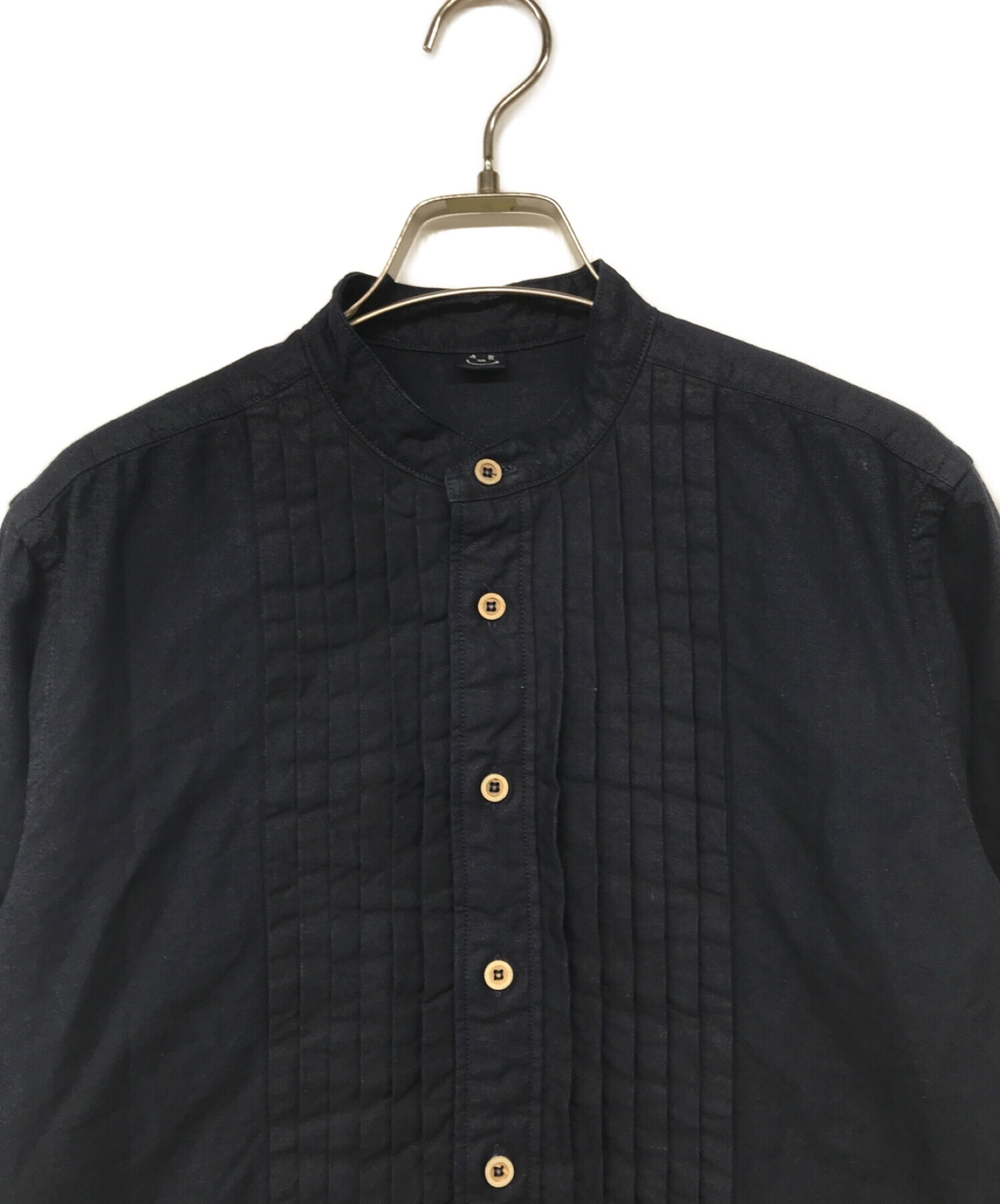 45R (フォーティーファイブアール) スーピマオックスの908ピンタックスタンドシャツ（インディゴ） ネイビー サイズ:2