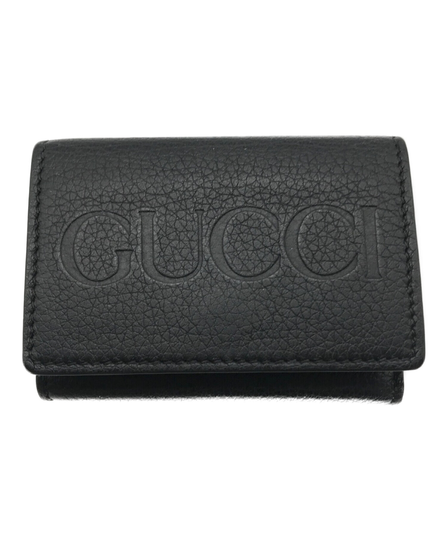 中古・古着通販】GUCCI (グッチ) ロゴ ミニウォレット ブラック｜ブランド・古着通販 トレファク公式【TREFAC FASHION】スマホサイト