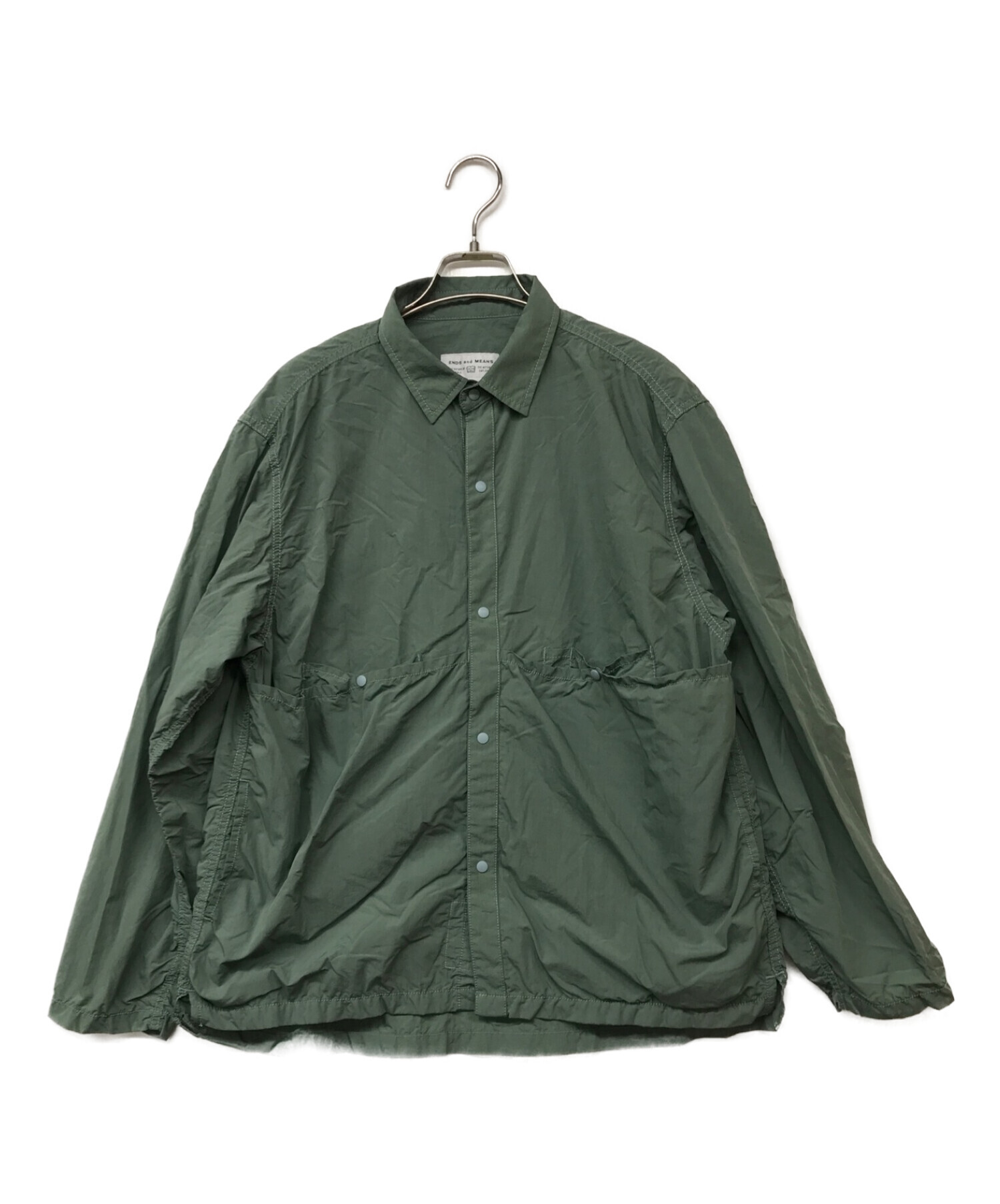 中古・古着通販】ENDS and MEANS (エンズアンド ミーンズ) Light Shirts Jacket グリーン サイズ:M｜ブランド・古着通販  トレファク公式【TREFAC FASHION】スマホサイト