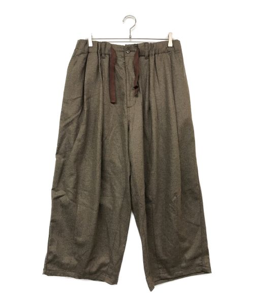 【中古・古着通販】is-ness (イズネス) WOOL BALLOON EZ PANTS ブラウン サイズ:Free｜ブランド・古着通販  トレファク公式【TREFAC FASHION】スマホサイト