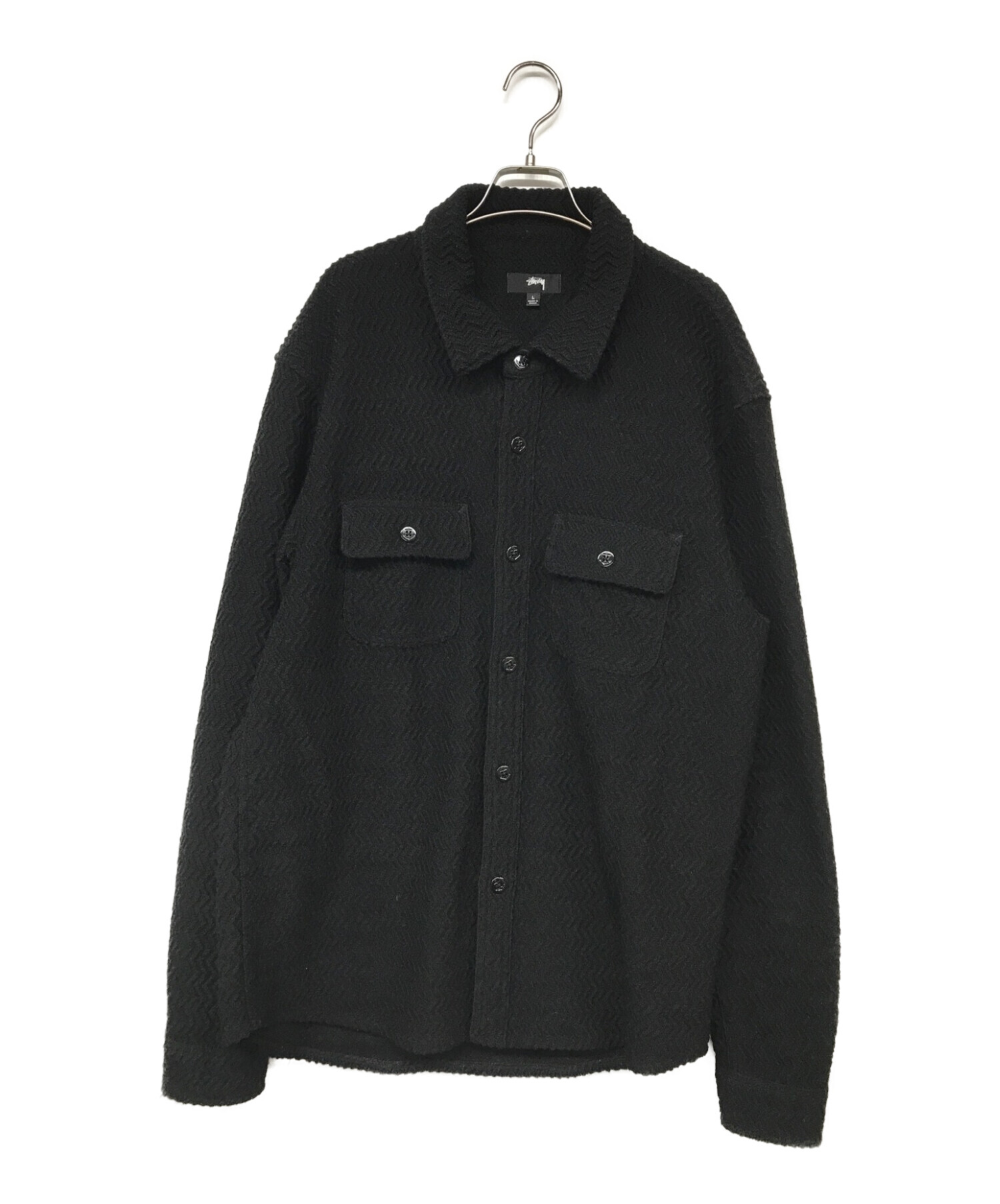 中古・古着通販】stussy (ステューシー) Textured Wool CPO LS Shirt