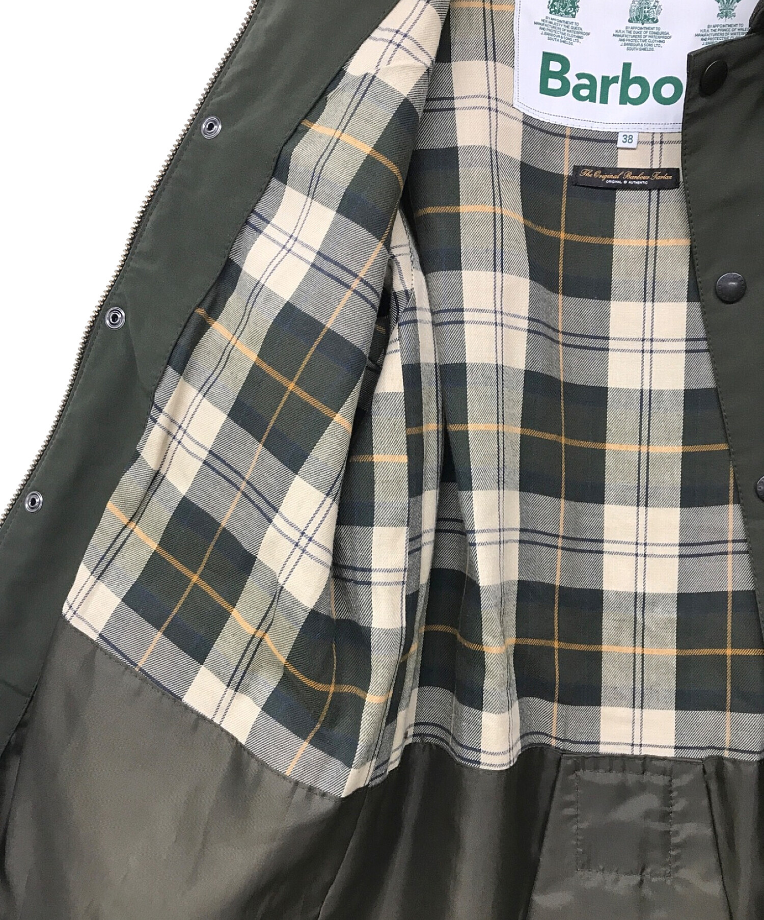 中古・古着通販】Barbour (バブアー) NEW BURGHLEY/ニューバーレー カーキ サイズ:M｜ブランド・古着通販  トレファク公式【TREFAC FASHION】スマホサイト