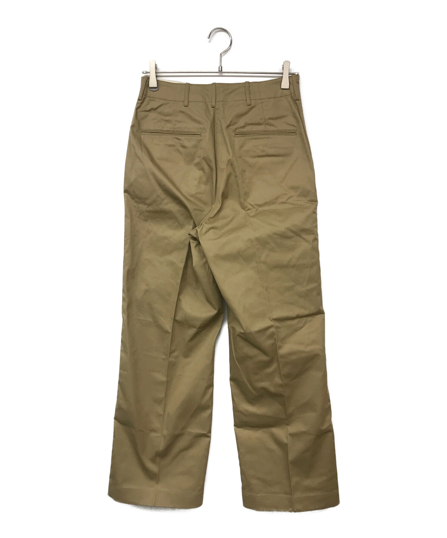 HYKE (ハイク) COTTON TWILL ARMY CHINOS / ツイルアーミーチノ ベージュ サイズ:M