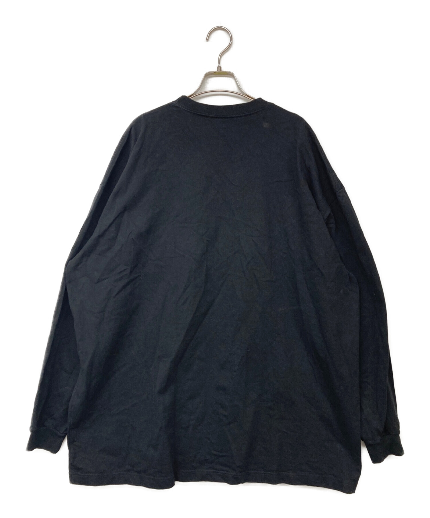 COOTIE PRODUCTIONS (クーティープロダクツ) Open End Yarn Error Fit L/S  T/オープンエンドヤーンエラーフィットロングスリーブティー ブラック サイズ:XL