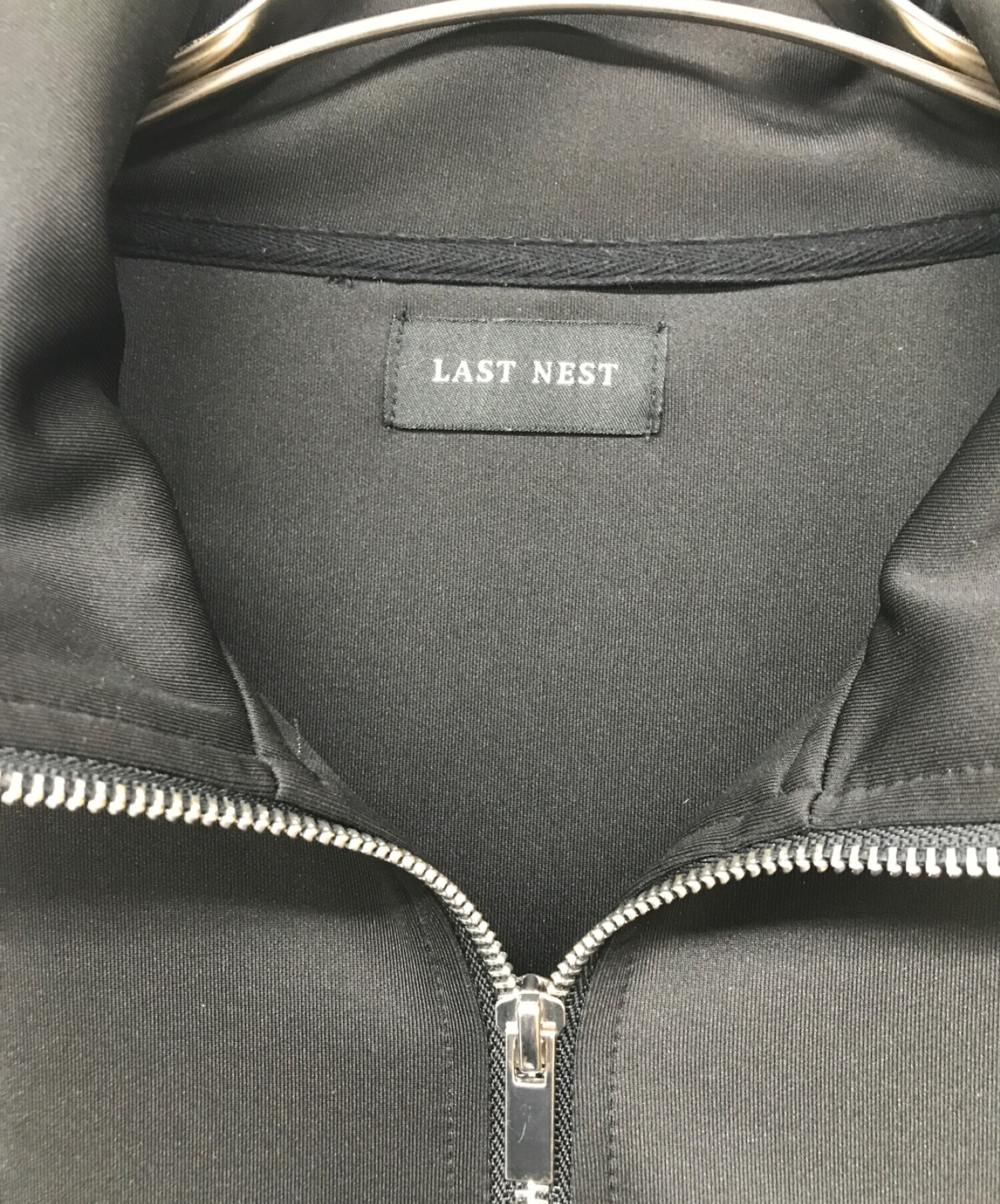 LAST NEST (ラストネスト) TRACK JACKET/トラックジャケット ブラック×レッド サイズ:L