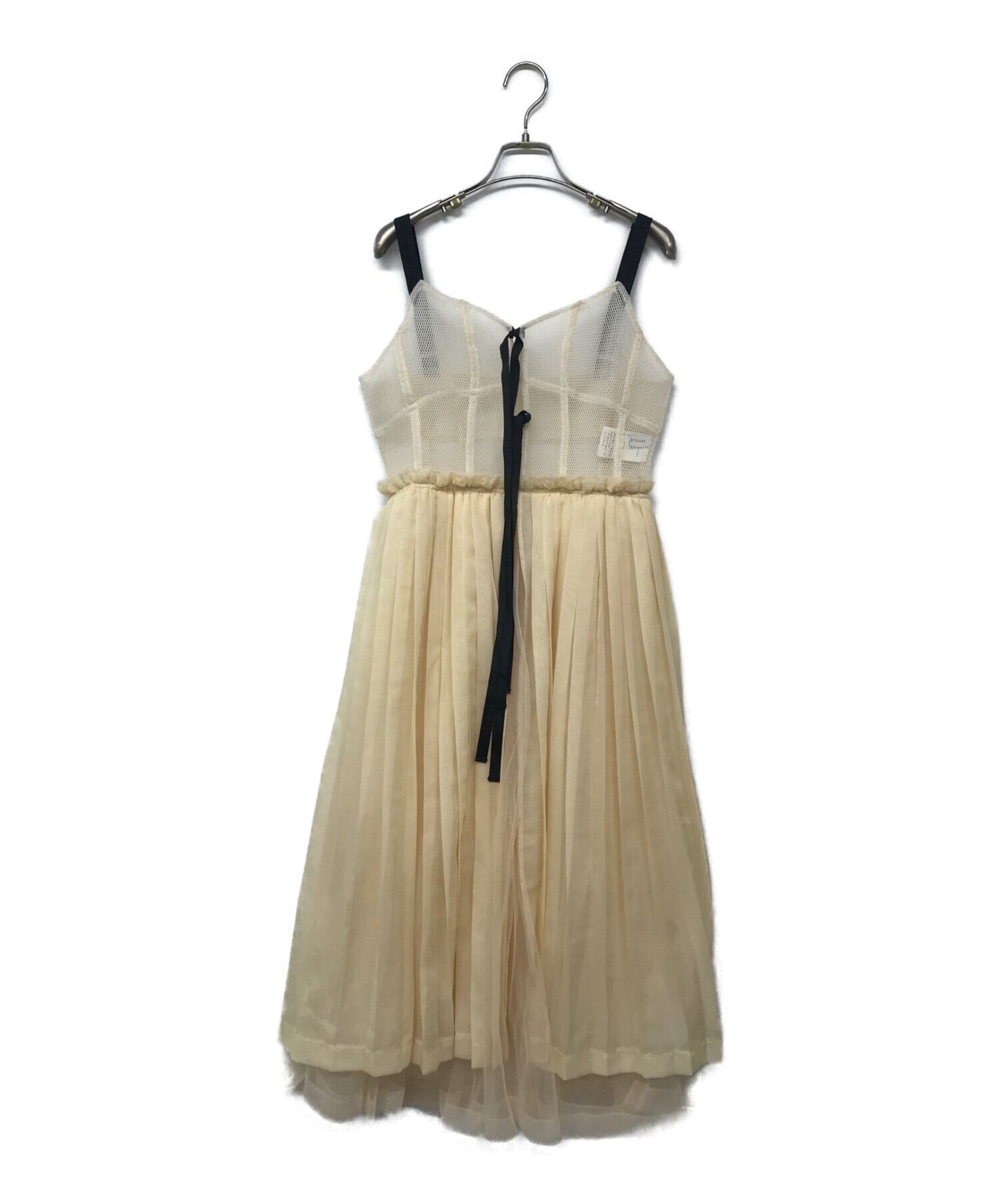 MAISON SPECIAL (メゾンスペシャル) Ribbon Pleats Dress ベージュ サイズ:FREE