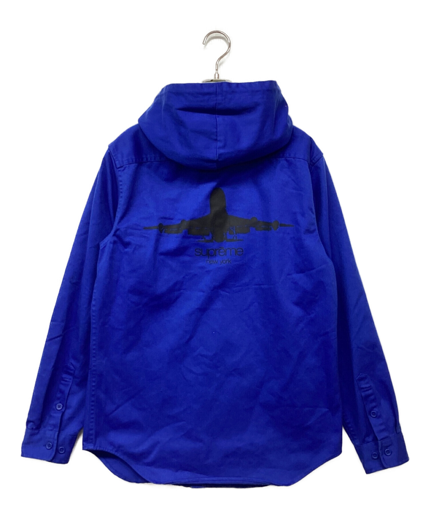 中古・古着通販】SUPREME (シュプリーム) Hooded twill shirt/フーデッドツイルシャツ ブルー サイズ:M｜ブランド・古着通販  トレファク公式【TREFAC FASHION】スマホサイト