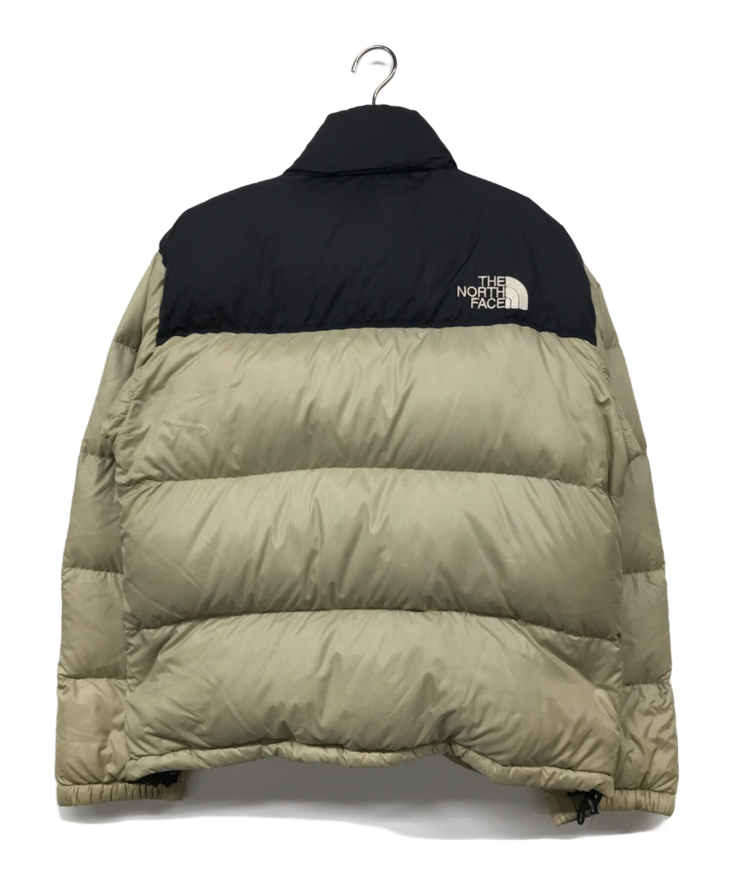 THE NORTH FACE ノースフェイス Nuptse ヌプシ 手厚い ダウンジャケット アウトドア 大きいサイズ ベージュ (メンズ XXL)