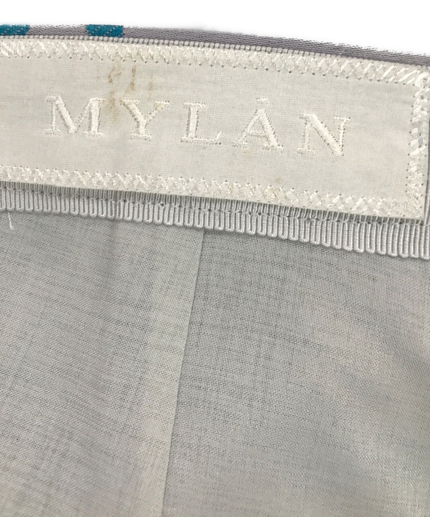 MYLAN (マイラン) ジャガードスカート ブルー×パープル サイズ:S