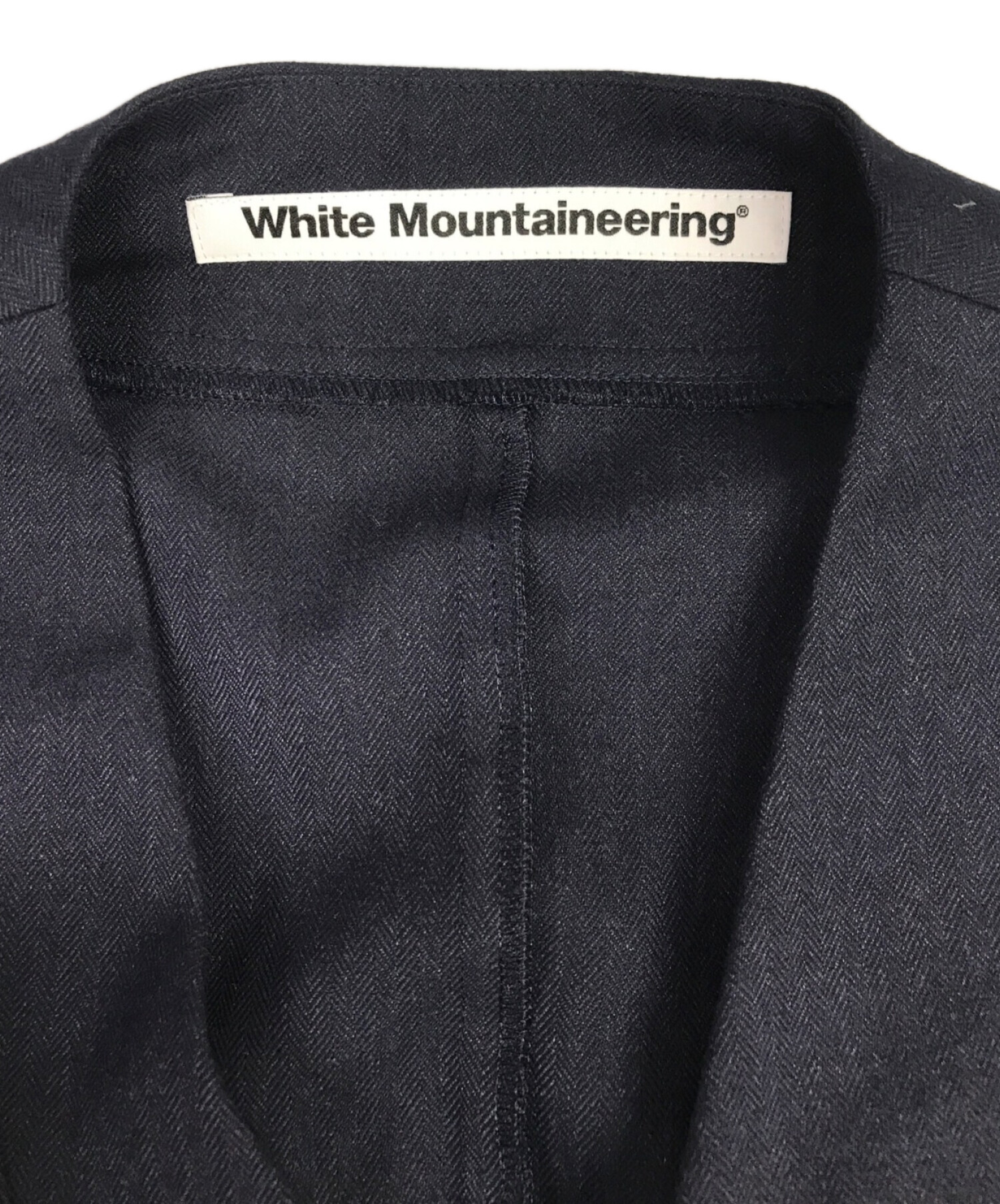 WHITE MOUNTAINEERING (ホワイトマウンテ二アニング) kimono shirt/キモノシャツ ネイビー サイズ:2