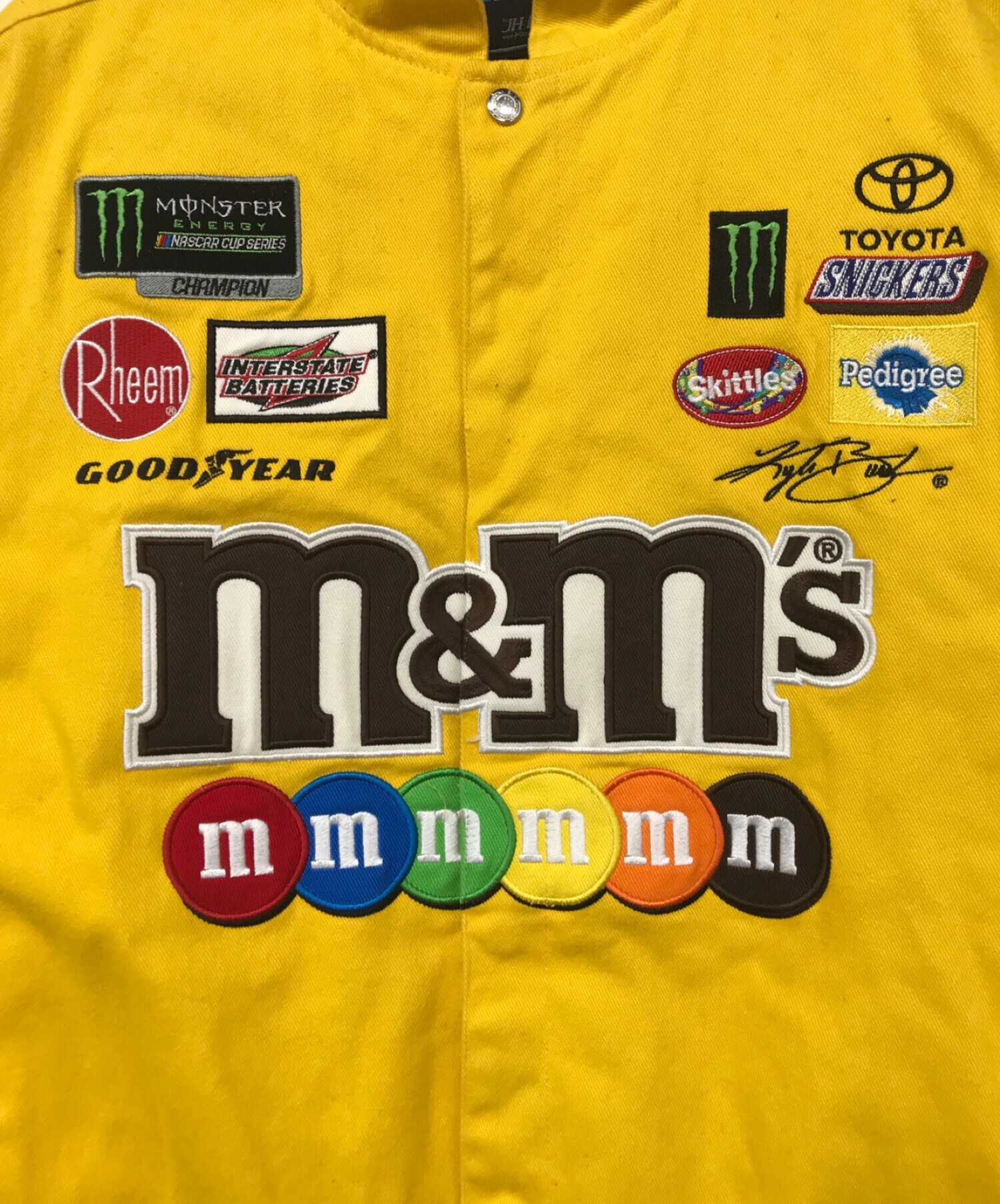 NASCAR (ナスカー) レーシングジャケット イエロー サイズ:XL