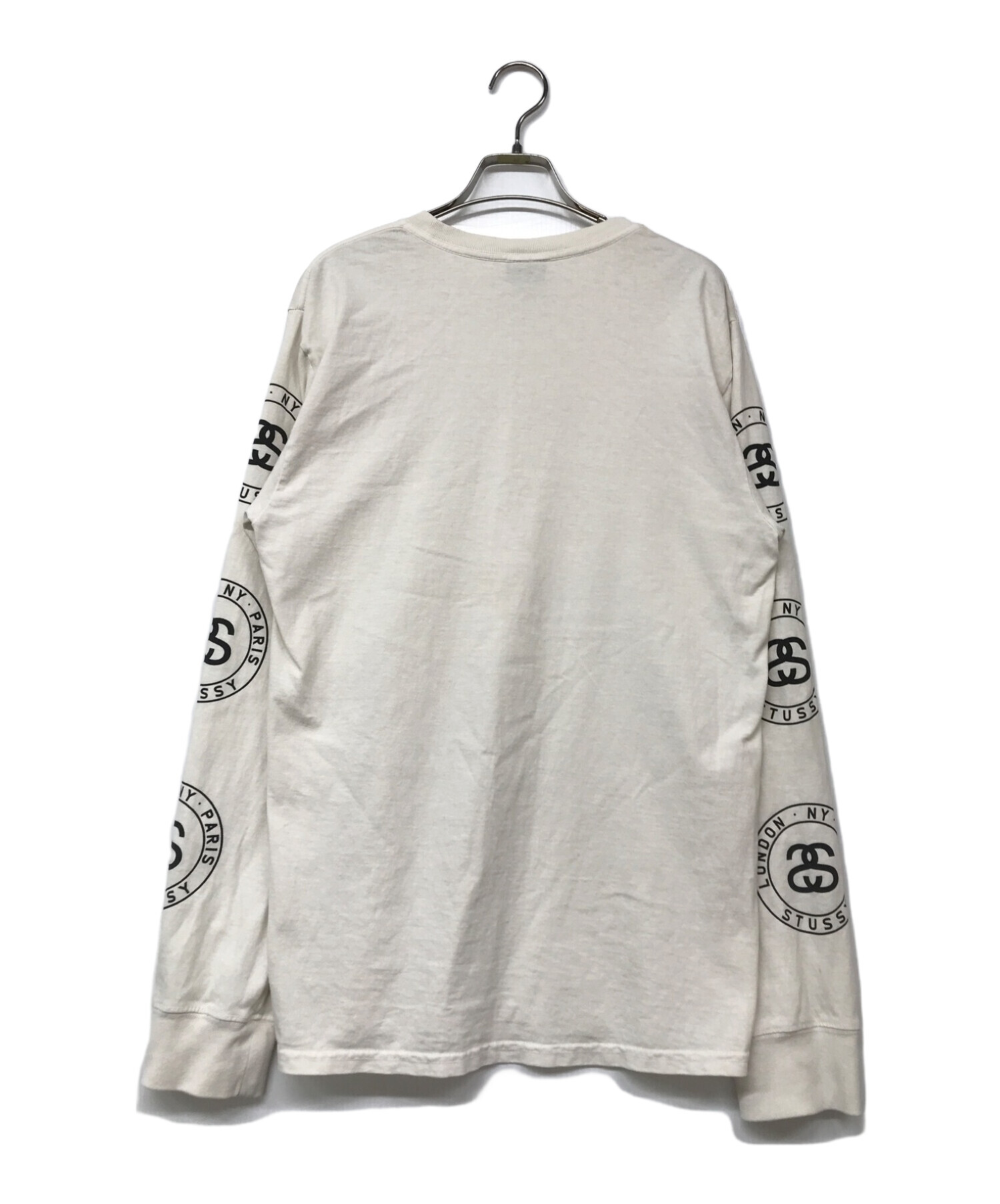 中古・古着通販】stussy (ステューシー) ロゴスリーブカットソー 