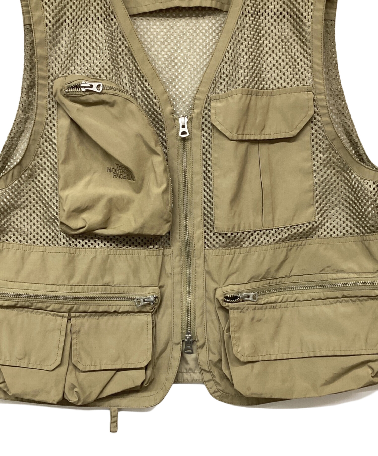 中古・古着通販】THE NORTHFACE PURPLELABEL (ザ・ノースフェイス パープルレーベル) Mesh Angler Vest  ベージュ サイズ:M｜ブランド・古着通販 トレファク公式【TREFAC FASHION】スマホサイト