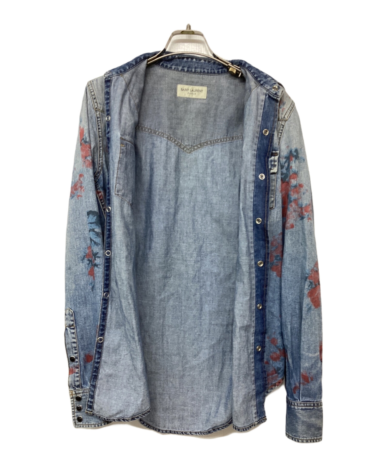 中古・古着通販】Saint Laurent Paris (サンローランパリ) 花柄デニムウエスタンシャツ インディゴ サイズ:XS｜ブランド・古着通販  トレファク公式【TREFAC FASHION】スマホサイト