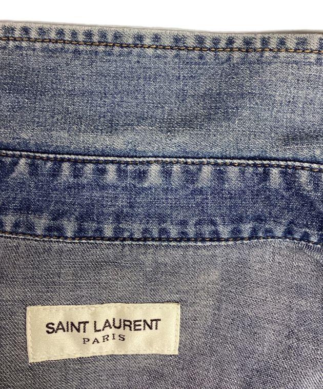 中古・古着通販】Saint Laurent Paris (サンローランパリ) 花柄デニムウエスタンシャツ インディゴ サイズ:XS｜ブランド・古着通販  トレファク公式【TREFAC FASHION】スマホサイト