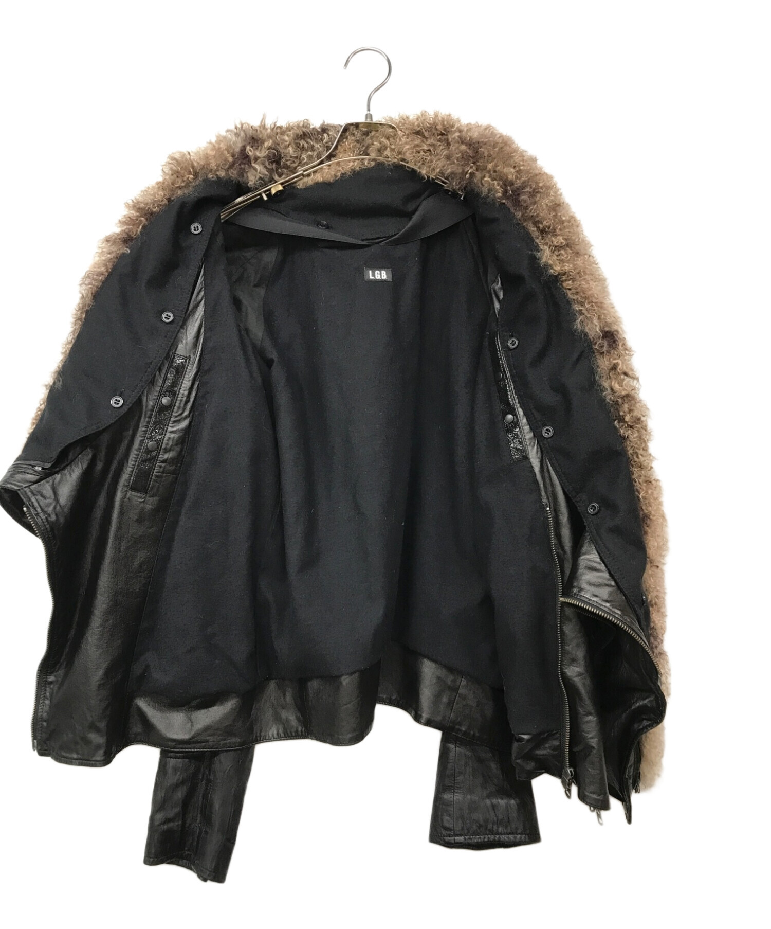 L.G.B (ルグランブルー) BONO15 leather jacket/ボノ15レザージャケット ブラック サイズ:1