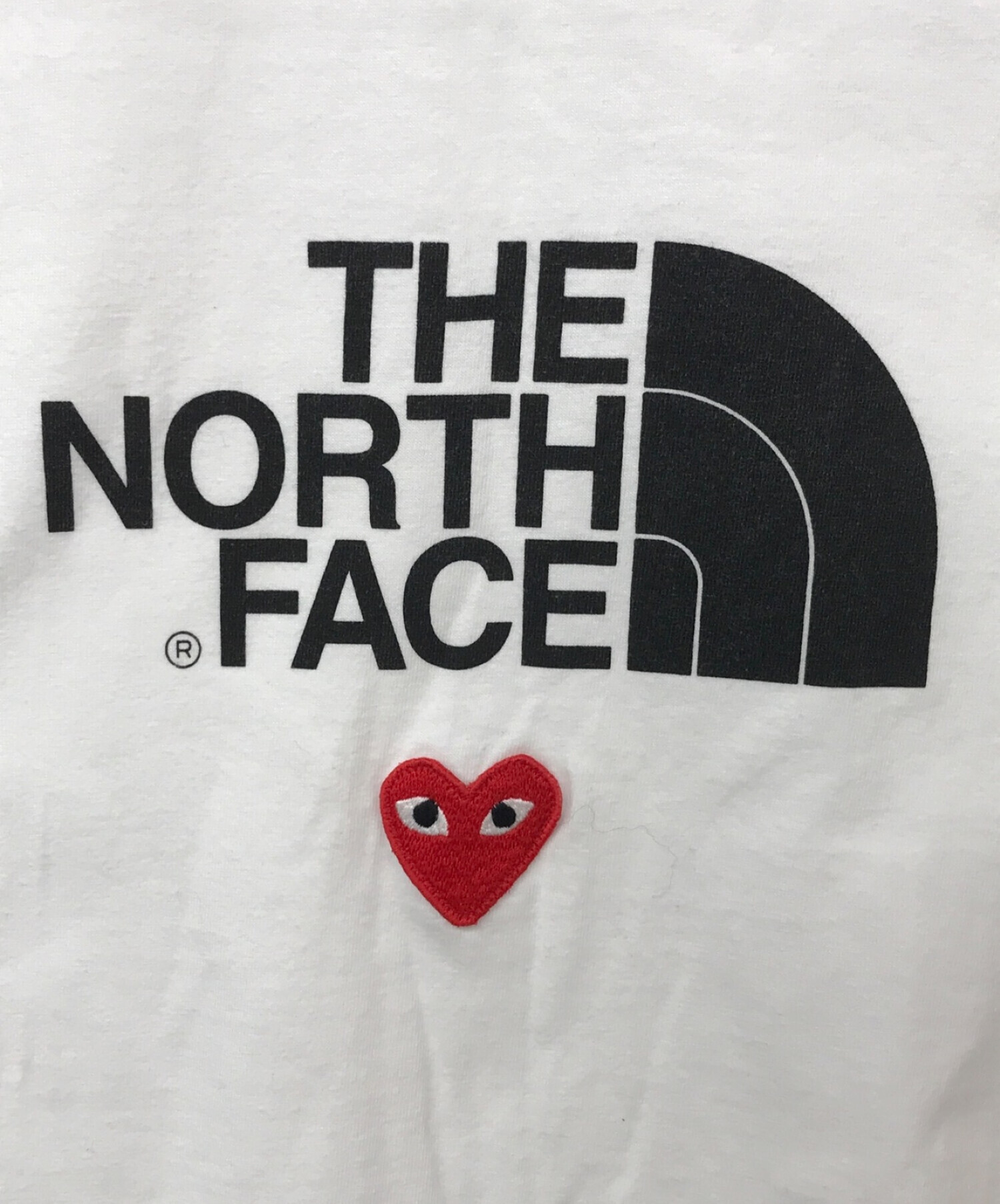 中古・古着通販】PLAY COMME des GARCONS (プレイ コムデギャルソン) THE NORTH FACE (ザ ノース フェイス)  ハートロゴプリントTシャツ ホワイト サイズ:L｜ブランド・古着通販 トレファク公式【TREFAC FASHION】スマホサイト