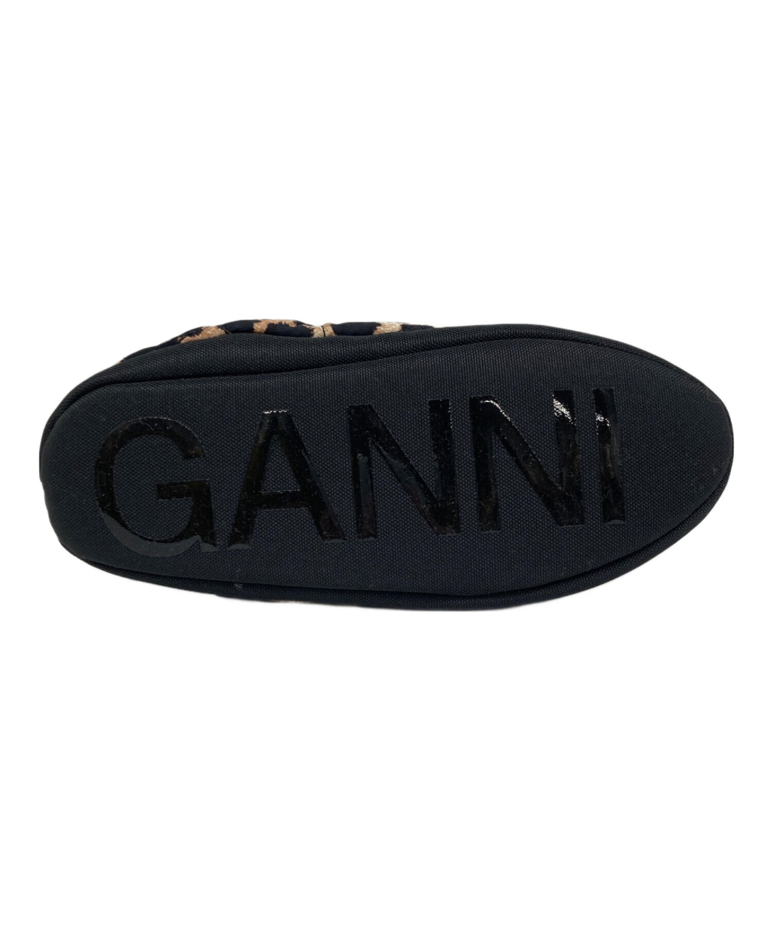 中古・古着通販】GANNI (ガニー) レオパードスリッポン ベージュ×ブラック サイズ:38｜ブランド・古着通販 トレファク公式【TREFAC  FASHION】スマホサイト