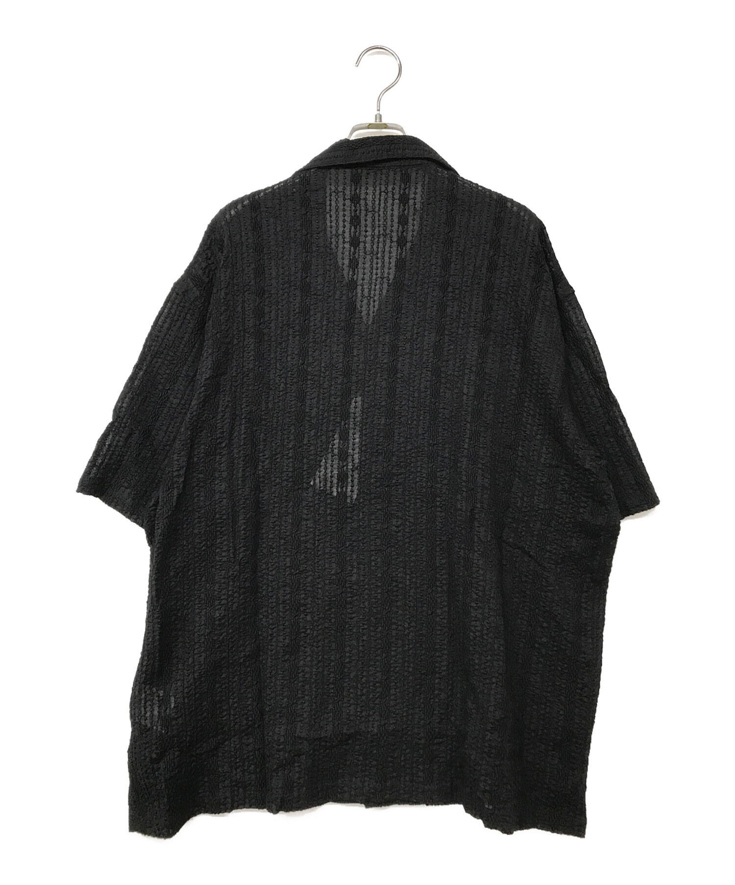 中古・古着通販】UNUSED (アンユーズド) Short Sleeve lace shirts ブラック サイズ:4｜ブランド・古着通販  トレファク公式【TREFAC FASHION】スマホサイト