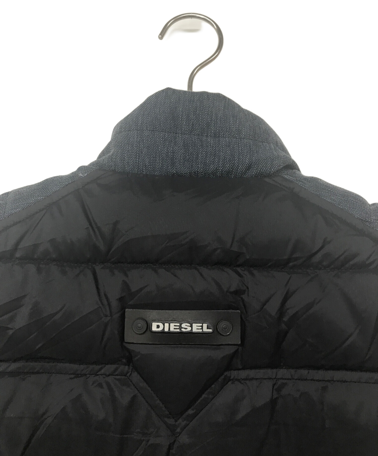 中古・古着通販】DIESEL (ディーゼル) デニム切替中綿ベスト ブラック サイズ:M｜ブランド・古着通販 トレファク公式【TREFAC  FASHION】スマホサイト