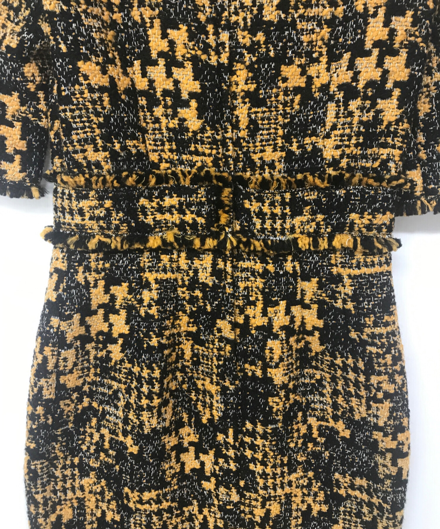 中古・古着通販】DOLCE & GABBANA (ドルチェ＆ガッバーナ) ツイードワンピース イエロー サイズ:L｜ブランド・古着通販  トレファク公式【TREFAC FASHION】スマホサイト