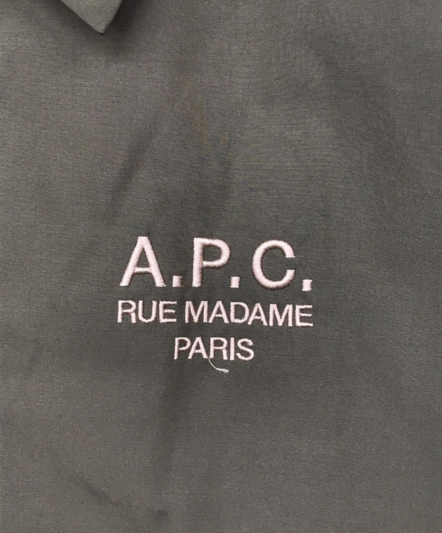 中古・古着通販】A.P.C. (アーペーセー) コーチジャケット グリーン サイズ:L｜ブランド・古着通販 トレファク公式【TREFAC  FASHION】スマホサイト