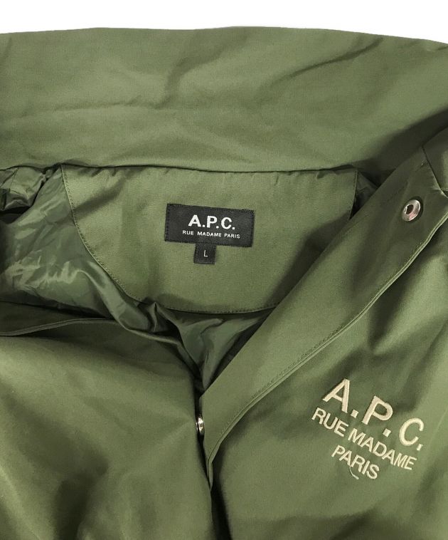 中古・古着通販】A.P.C. (アーペーセー) コーチジャケット グリーン サイズ:L｜ブランド・古着通販 トレファク公式【TREFAC  FASHION】スマホサイト