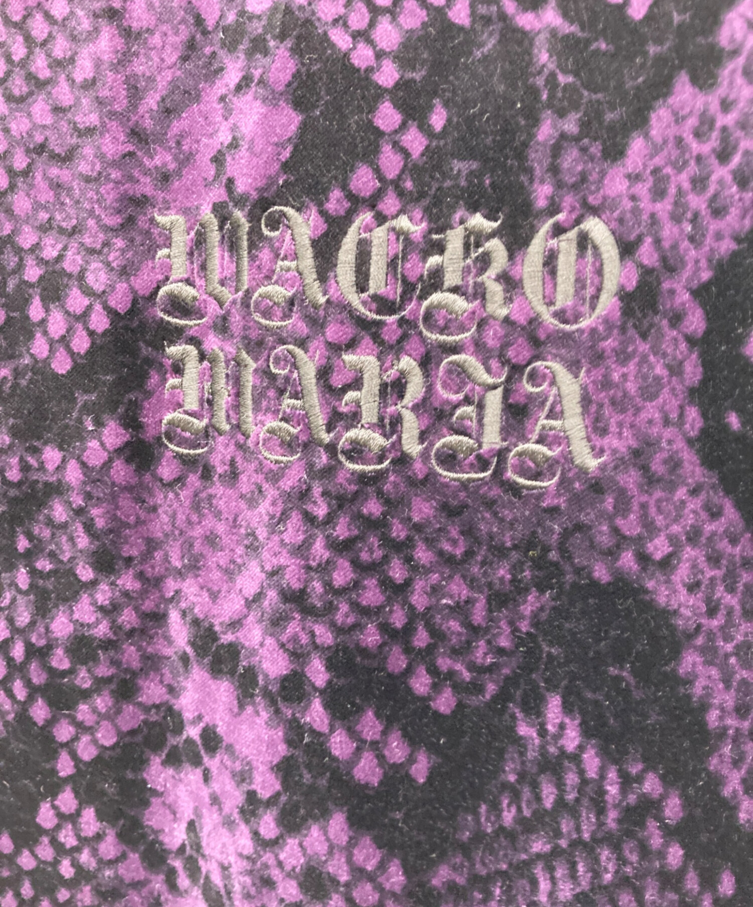 WACKO MARIA (ワコマリア) PYTHON VELVET JACKET パープル サイズ:S