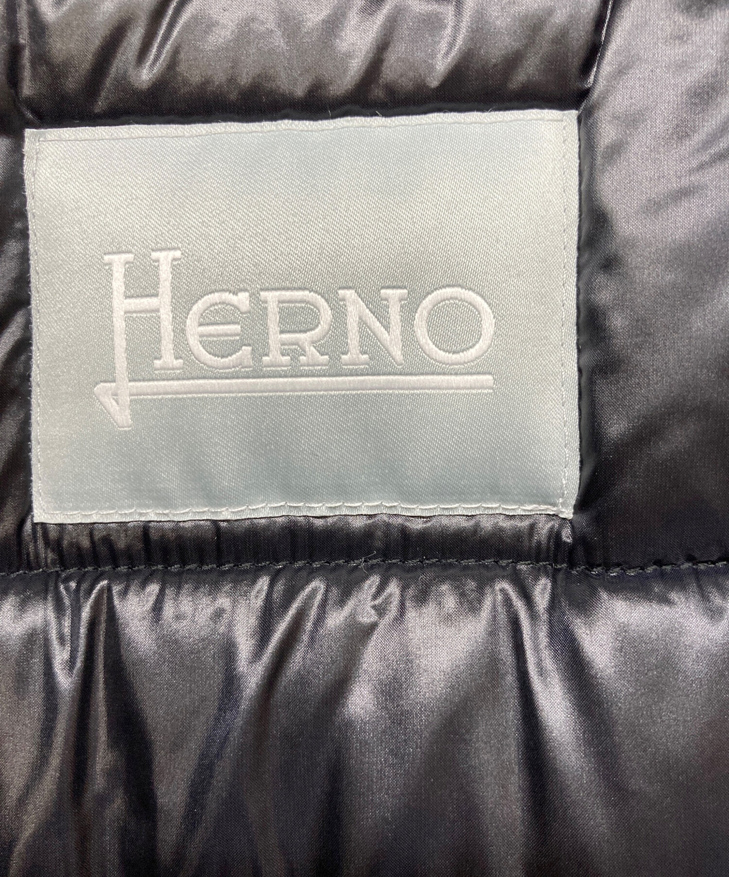 中古・古着通販】HERNO (ヘルノ) フード付 中綿入りジップアップ コート ブラック サイズ:12A｜ブランド・古着通販  トレファク公式【TREFAC FASHION】スマホサイト